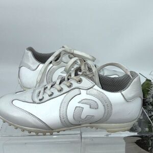 Duca Del Cosmo Women's‎ Patent Leather Golf Shoes White 9